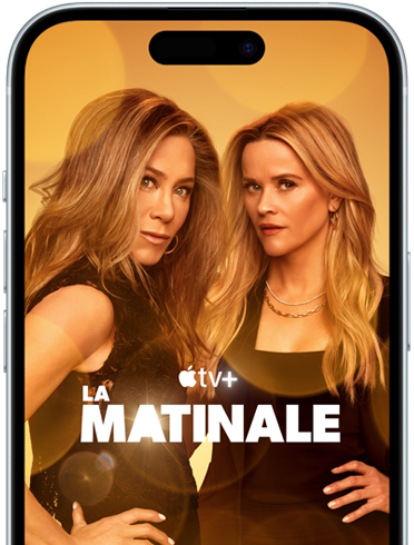 iPhone 15 affichant la série La matinale sur Apple TV+